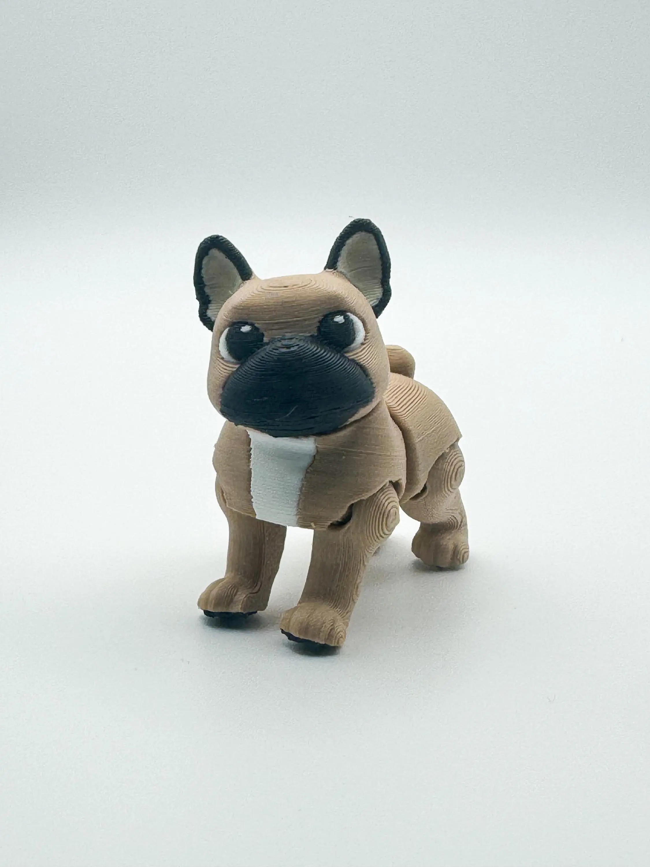Articulated French Bulldog Fidget - 3D Printed Flexi Frenchie - Dog Lover Gift - Desk Fidget - Ages 14+