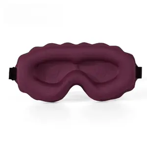 Comfort 3D Eye Mask with Adjustable Strap & Foam Eye Shade, Breathable Eye Patch for Gift, 3D Notch Design Sleeping Eye Mask