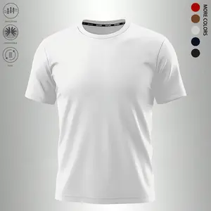 Men’s short-sleeve T-shirt, solid color, breathable, crew neck design, suitable for summer wear and casual sports apparel, multifunctional garment, minimalist design, men’s summer clothing, men’s short sleeves