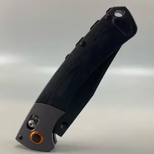 Black G10 Folding Pocket Multi-tool​ - Coated Steel Blade, Quick Open, Secure Lock, Tactical Clip, EDC for Camping & Everyday Tasks