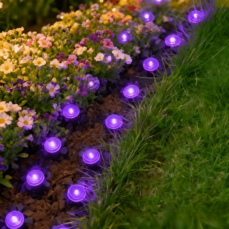 30 Pack Solar LED Pathway Lights, Waterproof Outdoor Garden Lights, Auto On/Off Landscape Lighting for Path, Walkway, Camping, Wedding & Holiday Decor