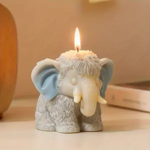 Elephant Shape Silicone Candle Mold, Multi-Purpose DIY Craft Tools for Aromatherapy Candles, Resin, Plaster and Clay, Holiday Craft Molds for Mother's Day and Easter