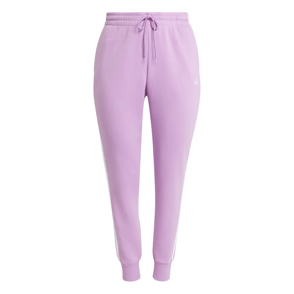 adidas Womens Essentials 3-Stripes Fleece Joggers Plus Size Casual - Purple