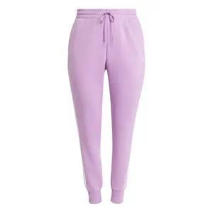 adidas Womens Essentials 3-Stripes Fleece Joggers Plus Size Casual - Purple