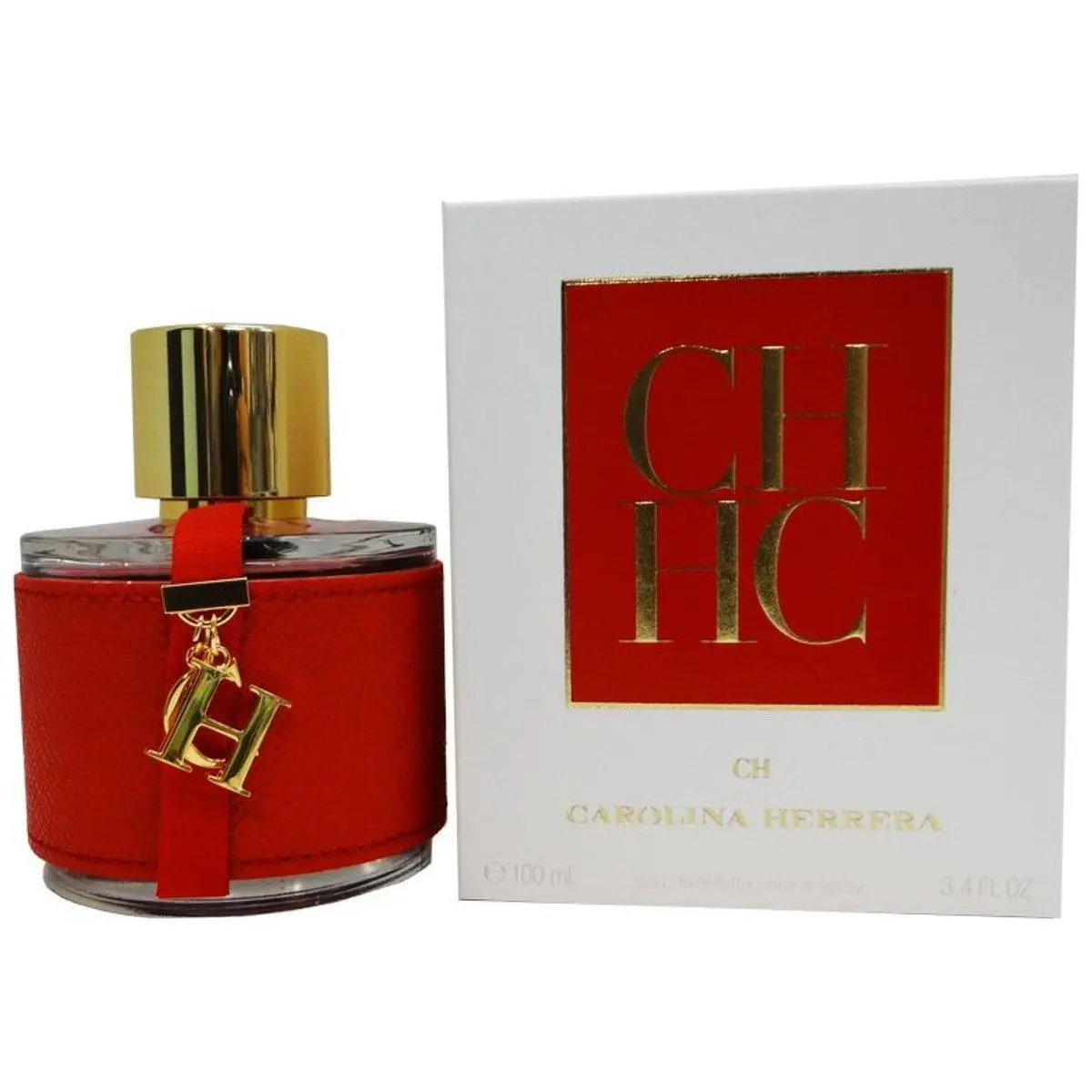 Carolina Herrera CH Women's Eau de Toilette - 3.4 fl oz, Bergamot Mix, Fresh Floral, Rose Jasmine Notes, Oriental Aroma, New in Box, Jasmine-Themed, Aromatic, Elegant, Flowers Women's Fragrance, Jasmine-Themed Women's Fragrance