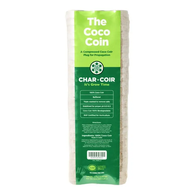 Char Coir Coco Coin ( Sleeve of 78 Coins )