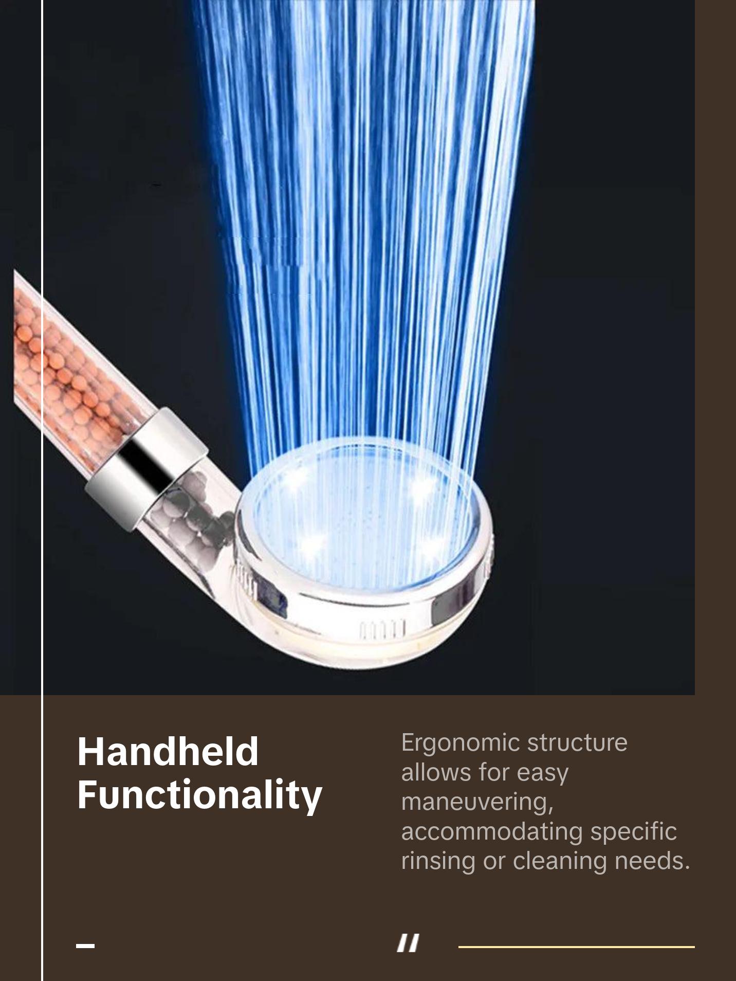 LED Light-Emitting Handheld Shower Head