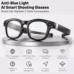 G10s AI Glasses  – 8MP Camera + Live Stream + Translator + Meeting Recorder + Voice AI | Work/Travel Must-Have ️ WiFi 6 BT 5.4 Wearable smart