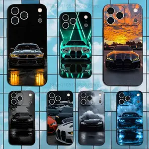 Cool Sports B-Bmw-ES Car Phone Case For iPhone 17 Air 16 15 14 13 12 11 Pro Max Plus ,Soft Silicone Black Cover