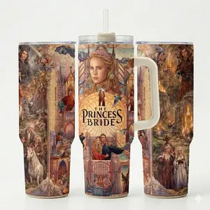 The Princesss Briind4 40oz Tumbler, Classic Love Story Coffee Cup Gilf.