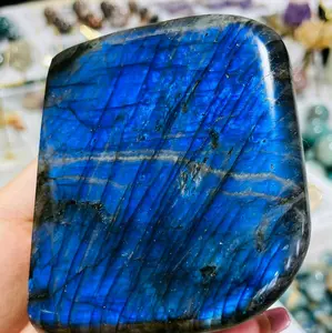 1-1.2lb 1 piece of Blue Flash Labradorite Stone Crystal Freeform