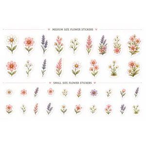 Highland Sweethearts — Cottage Flower Filler Sticker Set