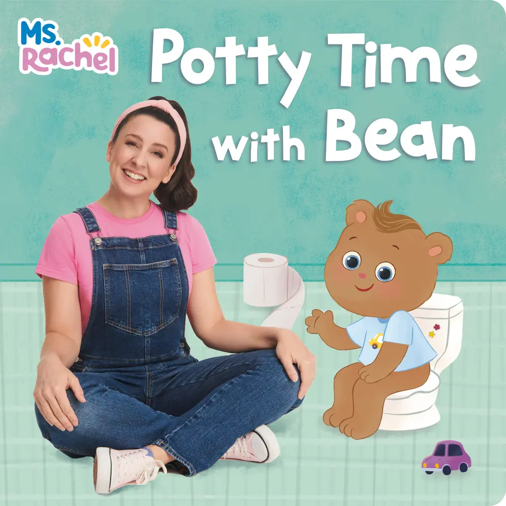 Used Board Book - "Potty Time with Bean" by Ms. Rachel, Potty Training Resource, Comforting Illustrated National Bestseller (English)