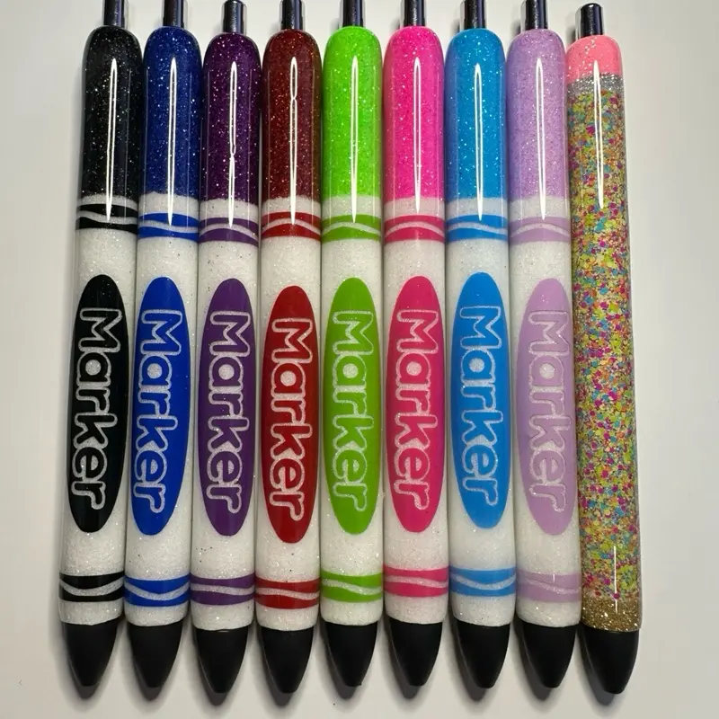 Marker Pens/ Epoxy Glitter Pens/ Handmade Gifts