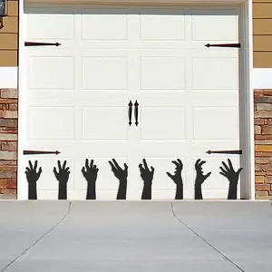 VictoryStore 8-Piece 18 in Spooky Halloween Zombie Magnetic Decor - Garage Door Magnets, Refrigerator Magnets for Home Decor, Eight Pieces
