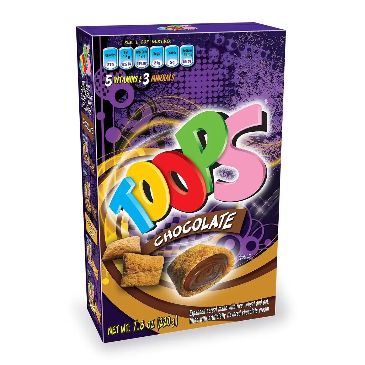 Toops Chocolate Box | Wafer Rolls Filled with Chocolate Cream
