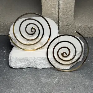 Solar Twist Statement Stud Earring