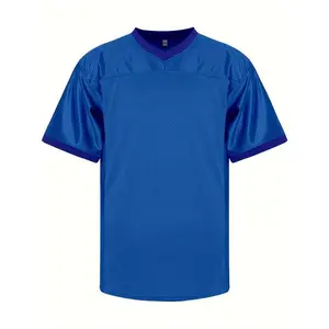 Blank Football Jersey Hip Hop Sports Mesh Practice Plain Football Shirt