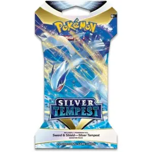 Pokemon Sword & Shield Silver Tempest Sleeved Booster  - 10 Random Cards for Strategic Gameplay in a Dynamic Pokémon TCG Collection