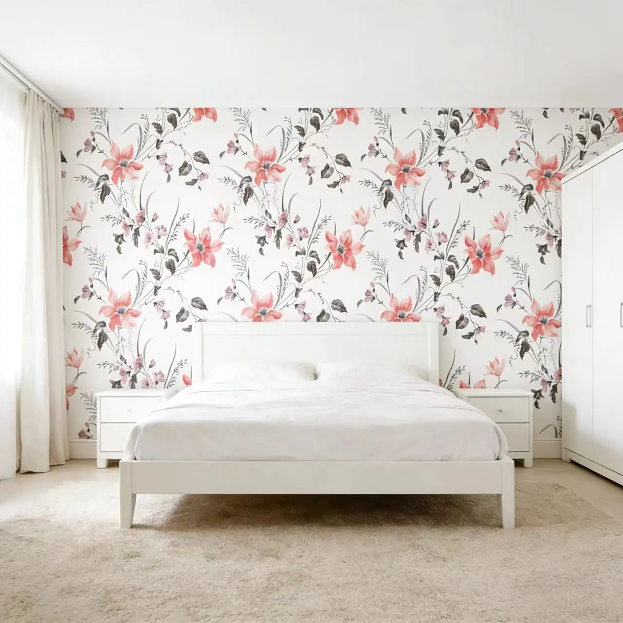 2-roll cartoon self-adhesive wallpaper, Decorative wallpaper, linen texture washable self-adhesive thermal insulation wallpaper, a variety of cartoon patterns to choose from car, hot air balloon, giraffe, tear off and stick, 393.7x19.7 inches - 2mm