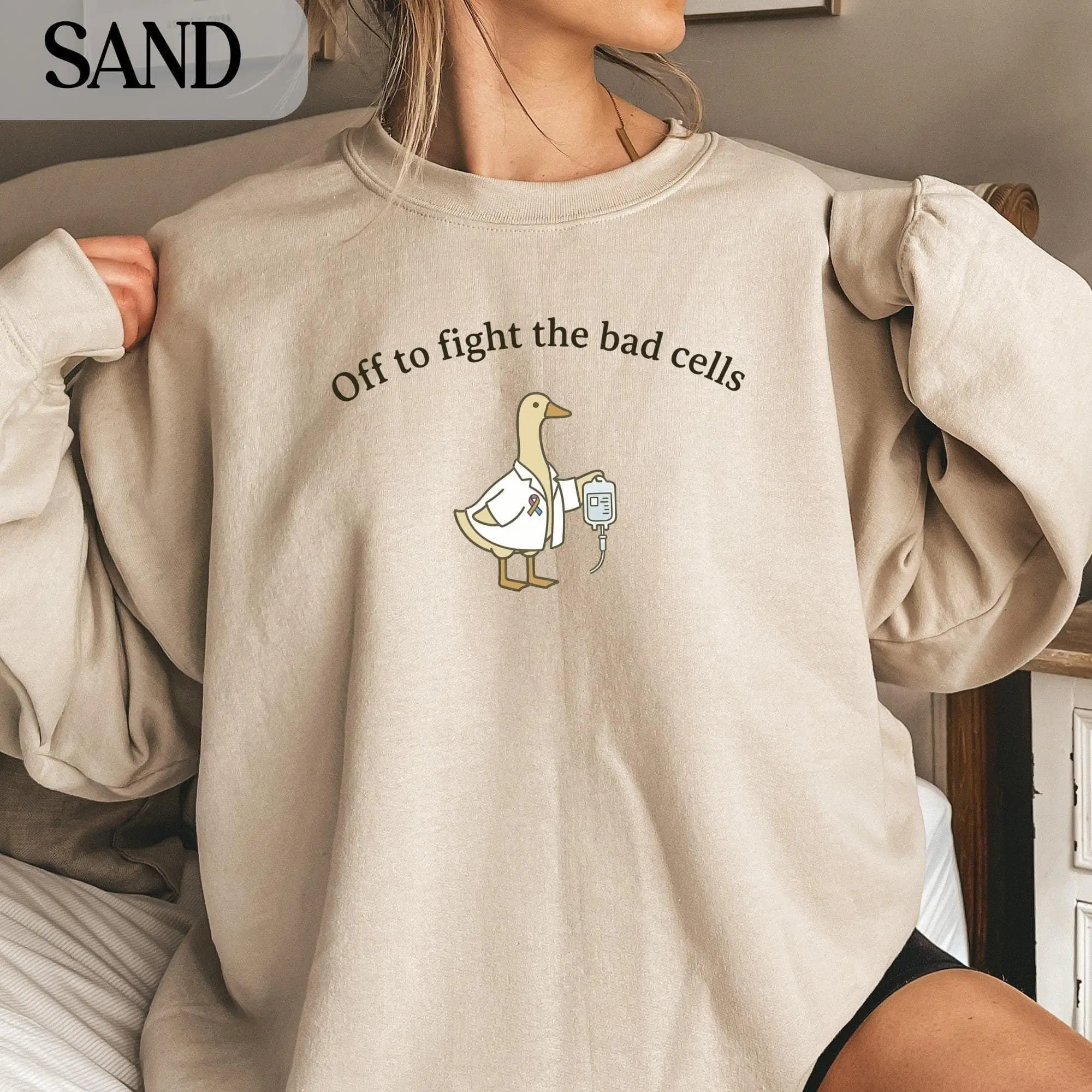 Cancer Awareness T-Shirt, Sweatshirt, Hoodie - Oncology Chemo Support Goose