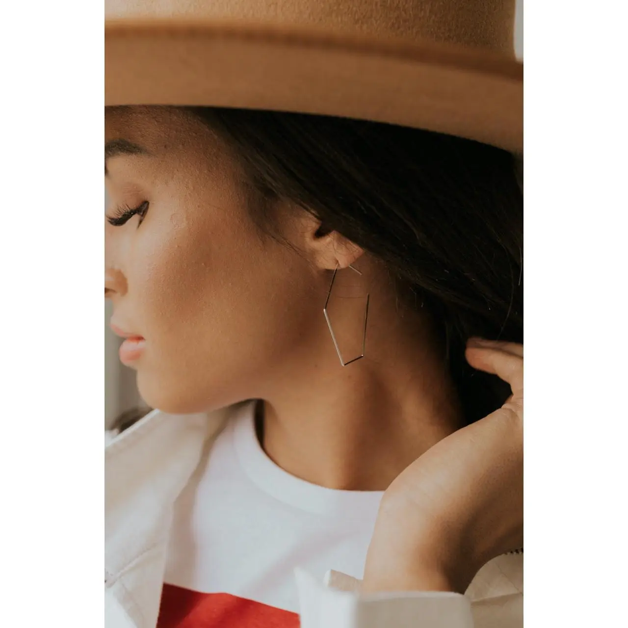Doing Fine Hexagon Earrings