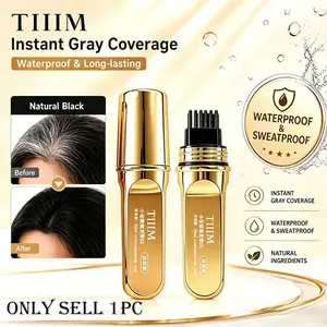 Misty natural repairing hair touch-up pen, waterproof sweatproof seamless gray coverage, portable root retouch