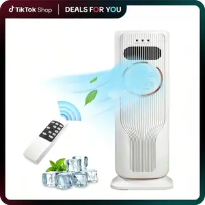 【New Arrivals】Zero Queen Portable Air Cooler 3-in-1 Evaporator Box Fan Swamp Cooler with Remote Control 3 Modes 3 Speeds 12 Hours Timer Cooling 200 Sq Ft Quiet Operation for Bedroom Office Home Dormitory