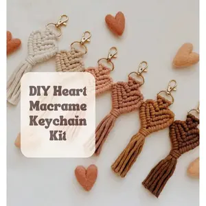DIY Heart Macrame Keychain Kit