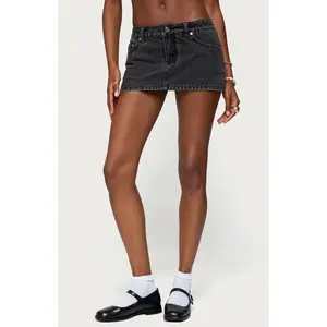 Edikted Women's Camelia Denim Mini Skort - Multicolor