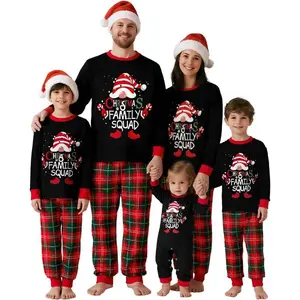 Family Christmas Pajamas Matching Sets Xmas Holiday Pjs Plaid Sleepwear Outfits For Women Men Adults Couples
