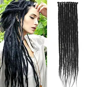 Reggae dreadlock wig for women 24inch single color multi-color gradient dreadlock braids hair