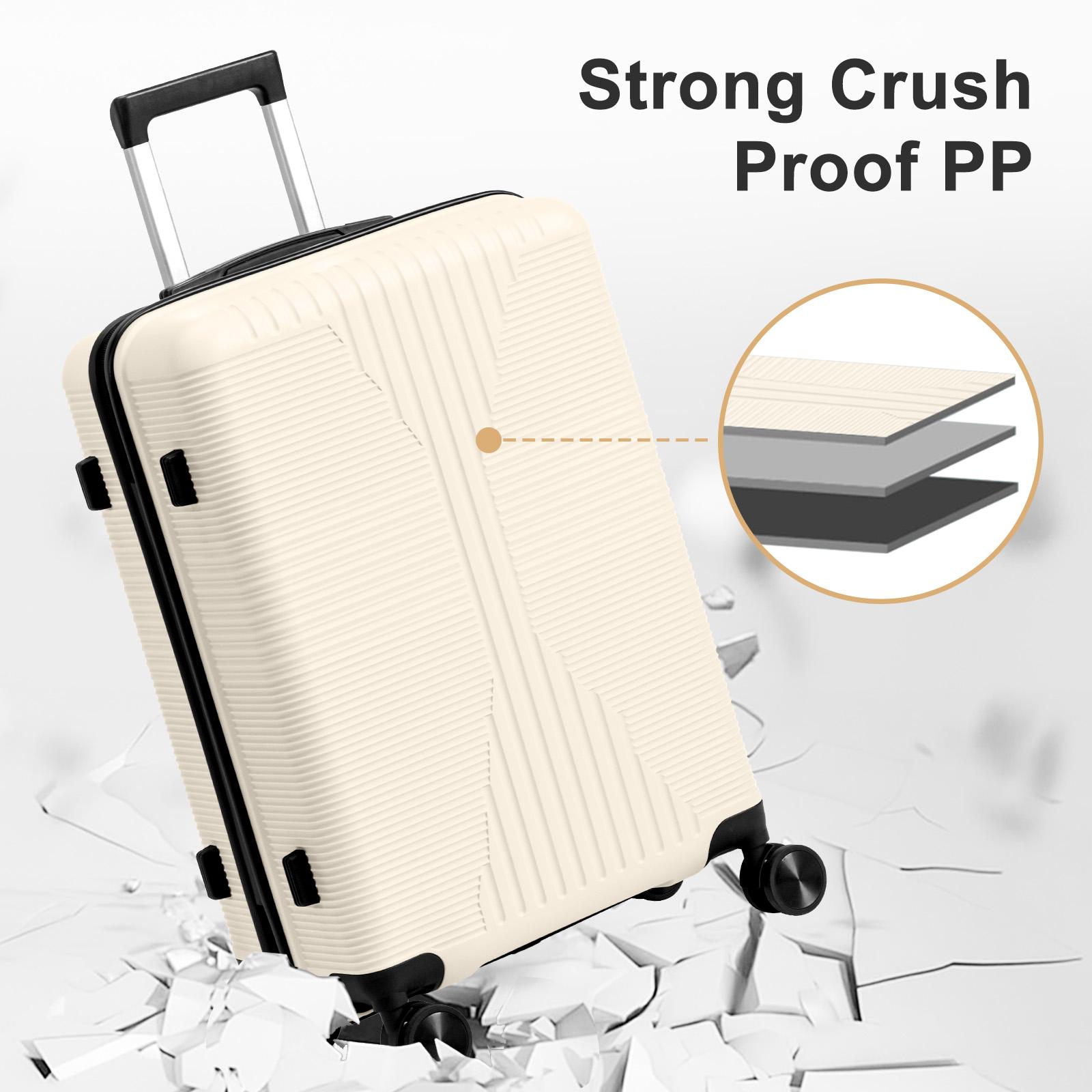 【Summervibes】Ubesgoo Luggage Sets 4Piece, Luggage Suitcase Spinner Hardshell Lightweight TSA Lock,Lightweight Durable Carry on Luggage for Business Travel (16in20in24in28in)