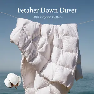 APSMILE Pure Cotton Feather Down Duvet Comforter Nature Duvet Insert All Season 100% Organic Cotton for Sweet Sleep mothersdaygift