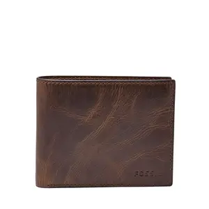 Fossil Men's Derrick Leather Bifold