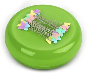 Pin Cushion with 100 count Butterfly  Straight Pins, Bobby Pin Holder for Sewing,   Cushion, Paper Clip Collector, Secure Pin Storager, Sewing & Quilting Accessories