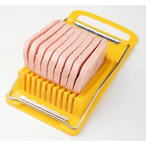 Convenient Kitchen Luncheon Meat Spam Cheese Slicer Quality Stainless Steel Wire Slicer