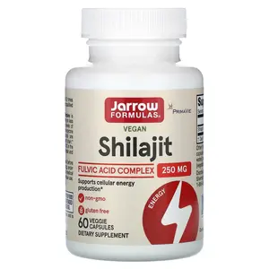 Jarrow Formulas Vegan Shilajit Fulvic Acid Complex, 250 mg, 60 Veggie Capsules