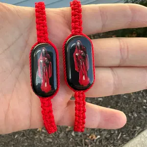 Santa Muerte Nylon Bracelet