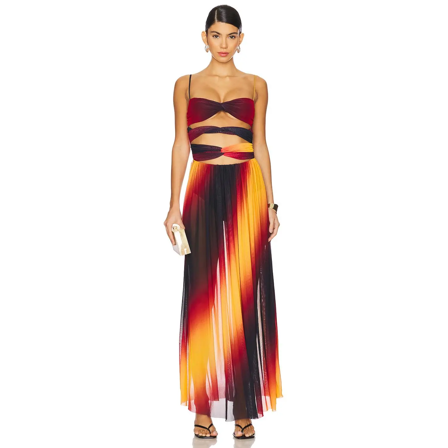 Agua Bendita X REVOLVE Meeg Maxi Dress in Sunset Ombre
