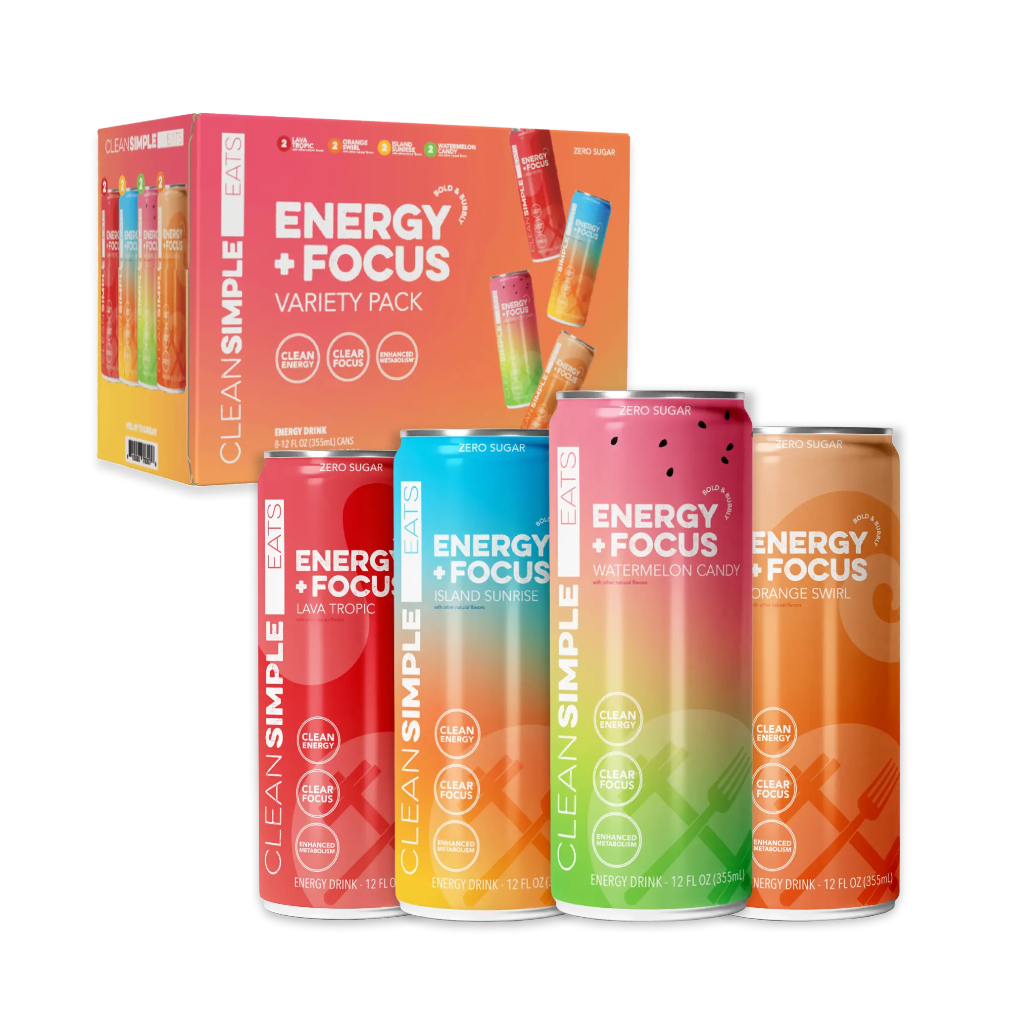 Energy + Focus: Variety (8 pack) - TikTok Shop