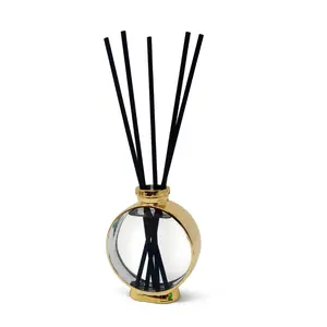 Gold Plated Diffuser with White Flower Scent for Home Fragrance