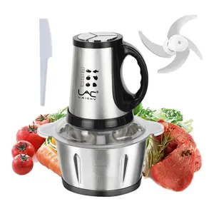 LAC 3L Capacity Meat Grinding Machine, Meat Grinders, Electric Meat Chopper with 4 Blade Pages, Household Kitchen Appliances for Home Use