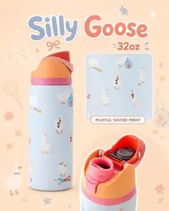 [NEW 2026] Limited Silly Goose 32oz FreeSip Bottle – Goose Edition Vacuum Insulated Stainless Steel Leak Resistant Water Bottle for School, Office & Weekend Adventures