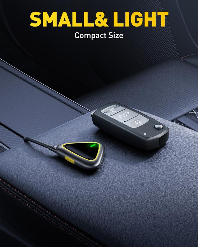 AUXITO 2 in 1 Wireless CarPlay & Android Auto Adapter, Converts OEM Wired CarPlay to Wireless, Plug & Play Seamless Connection for iPhone iOS 12+ & Android 11+, 2025 Upgraded