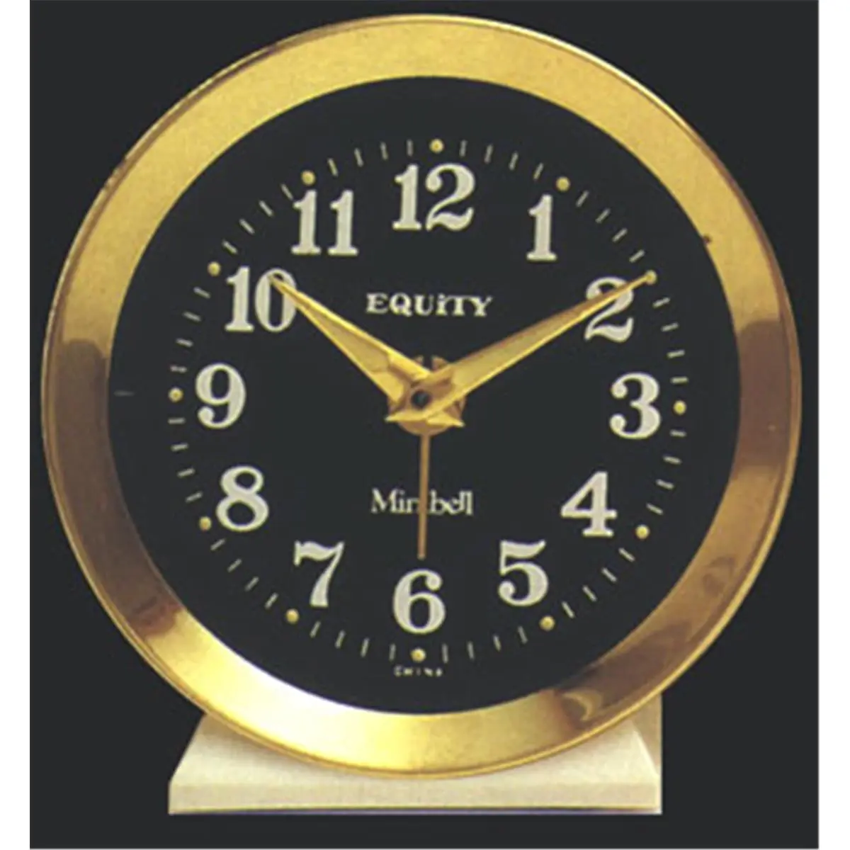 212 MAIN Mini Bell Wind-Up Alarm Clock - Compact, Gold, Sound-Based Design for Home Supplies and Home Decor, Compact Alarm Clocks, Gold Alarm Clocks