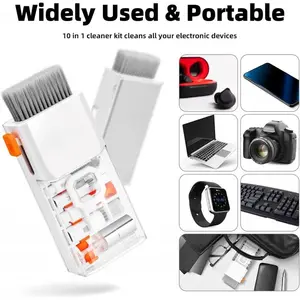 Keyboard Cleaner Laptop Cleaning Kit, All-in-One Keyboard Cleaning Kit, Laptop Cleaner Tool for MacBook iPad iPhone Computer, Portable Electronics Brush Tool for Tablet PC Camera Lens Earbuds Monitor