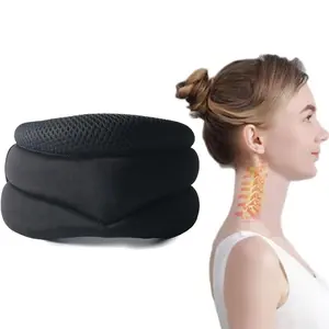 Neck Brace Support Collar, Posture Strap, Cervical Traction Stretcher - Protective Recovery Gear for Women, Men, Sports & Home Gym