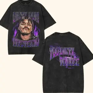 Dominik Mysterio Vintage Wash T-Shirt – Oversized Retro Graphic Tee Inspired by WWE Judgment Day Era, Wrestling Streetwear Merch & Rising Star Legacy cotton unisex classic fan gift top Fabric Menswear casual shirt wwe fan B8G