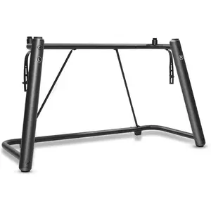 U-Shaped Design Keyboard Display Stand,Keyboard Stand with Locking Straps,Heavy-Duty Piano Keyboard Stand 88 Key 76 Key 61 Key,Durable & Sturdy,Easy to Assemble,Sleek Black